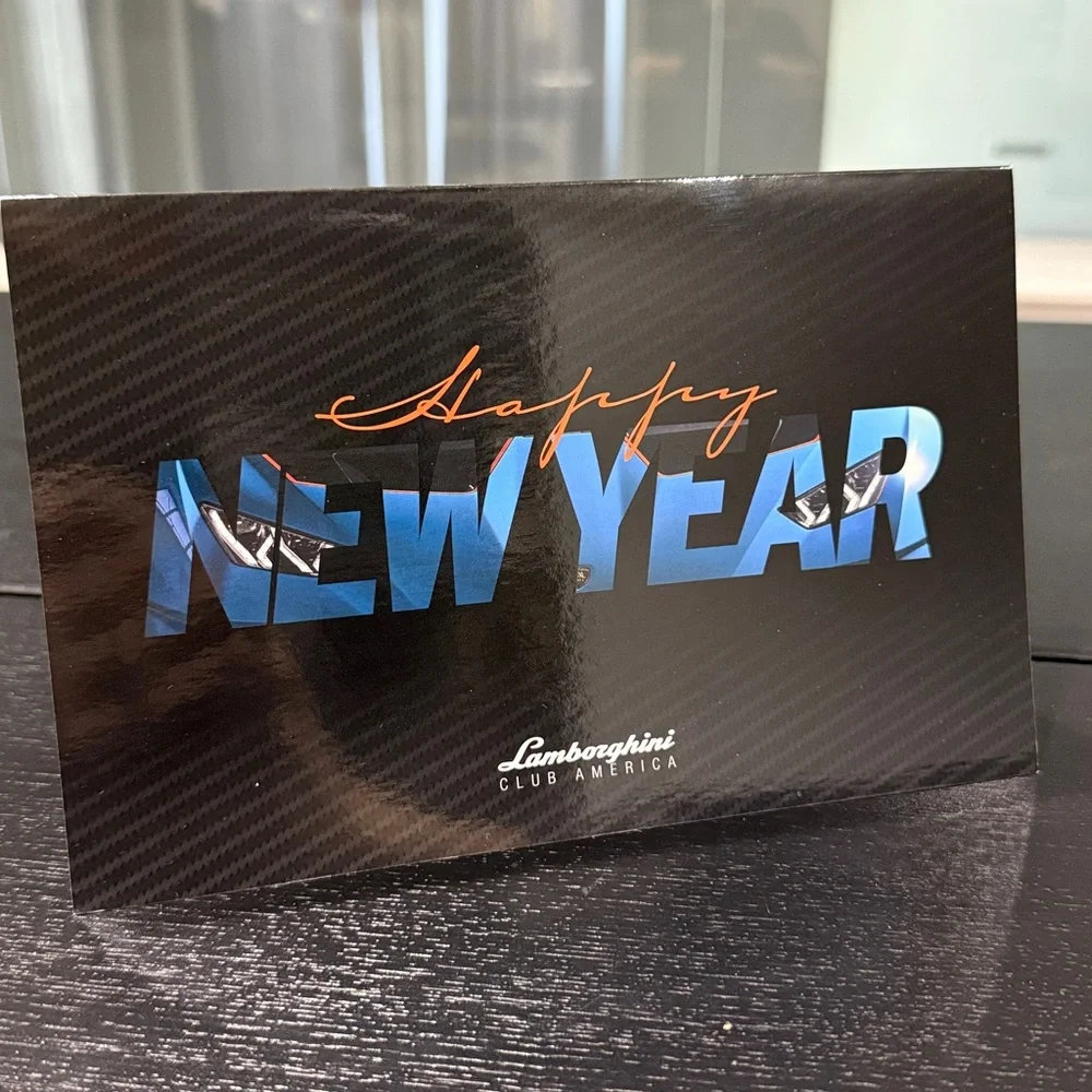 Lamborghini VIP Customer Desk Calendars and New Year Card with Buildable Model